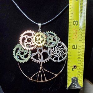 Steampunk Inspired Tree of Life Pendant